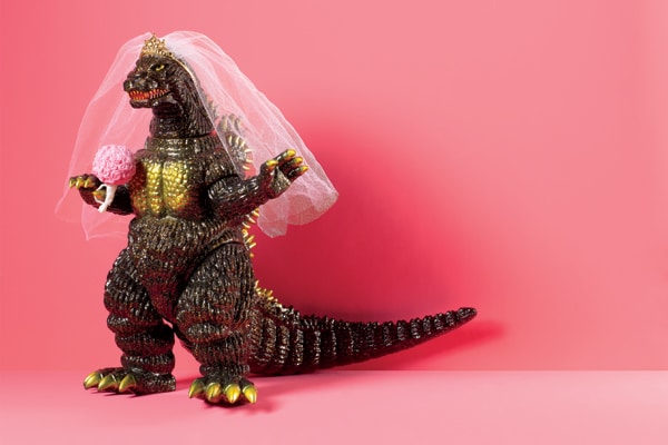 Bridezilla - Dinosaur Toy with Vail On