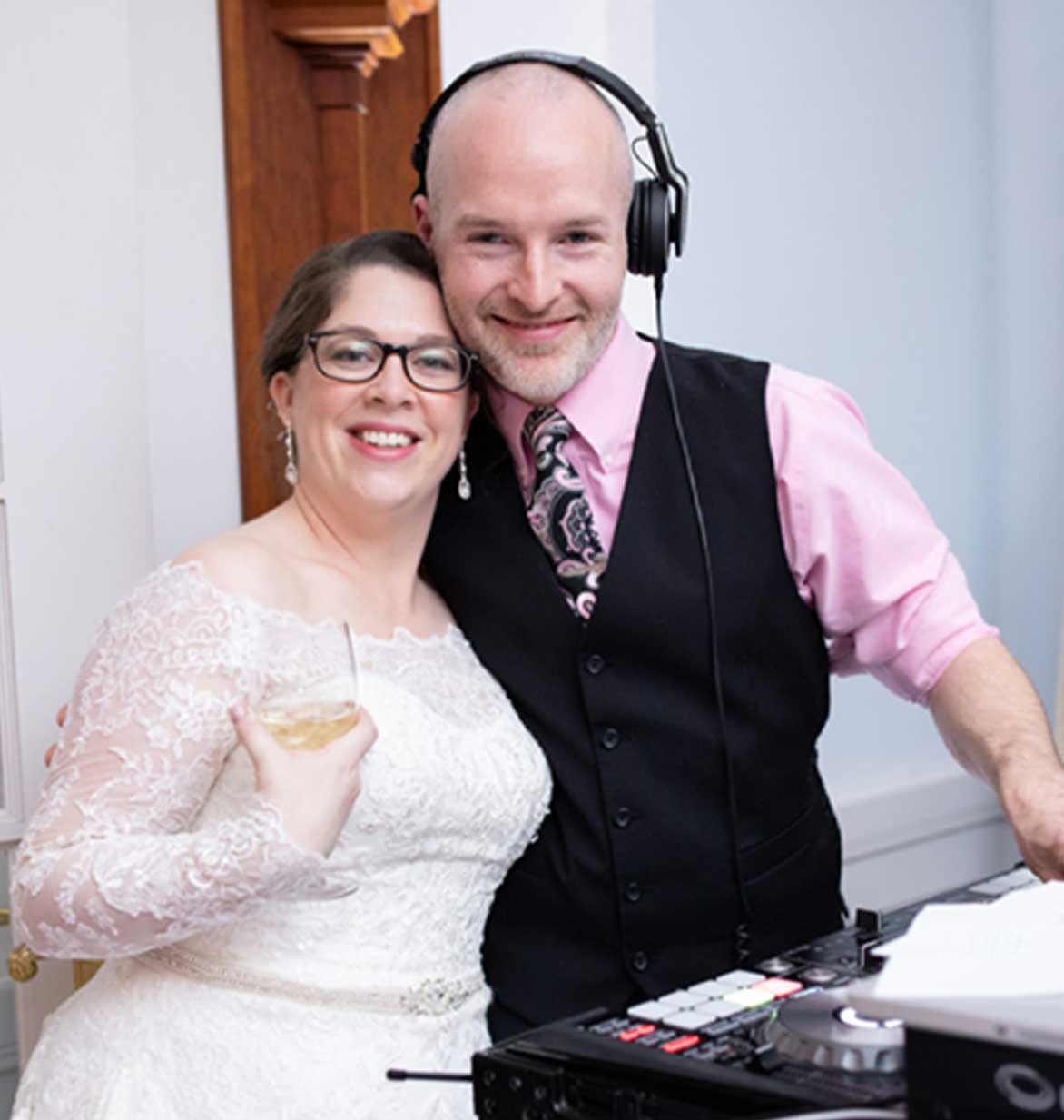 one of the best maine djs with a bride